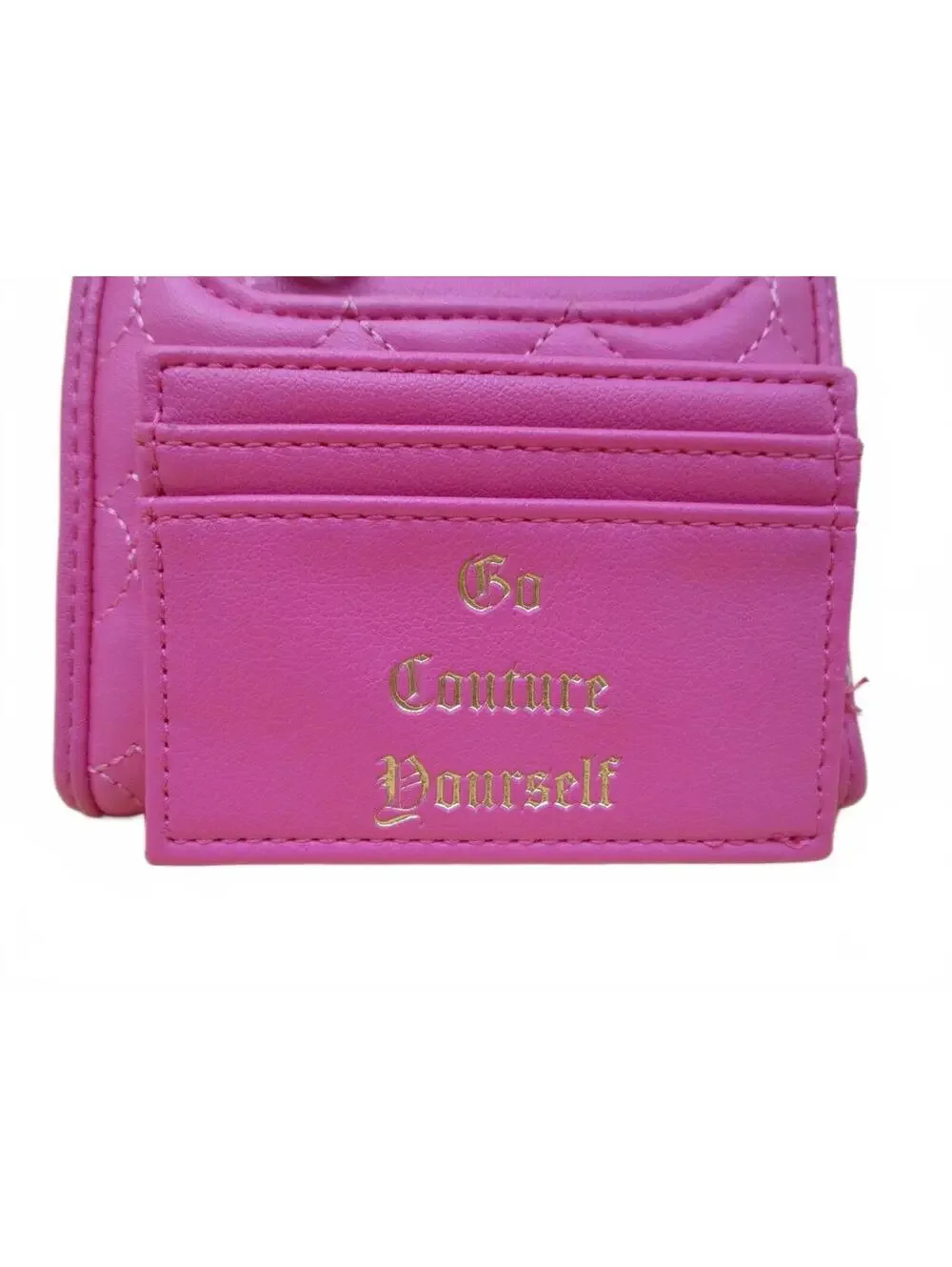 Juicy Couture Pink Heart Quilted Wallet with Card Holder Set